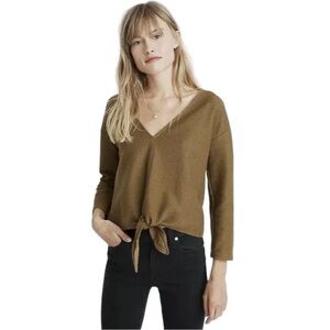 Madewell Women's Brown Crew Neck Sweater